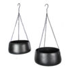 Amber Zinkampel, 2 set - Antik Svart