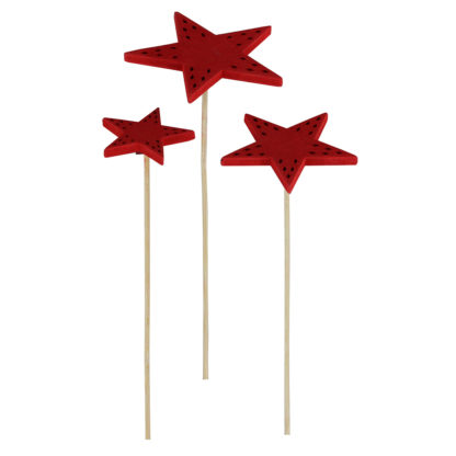 Bobbo Långa Sticks, Stjärna - Röd - Bild 2