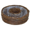Berry Planteringsring i Korg - Dark Brown