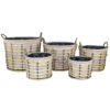 Rosa Korg, 3 set - Beige - Bild 2