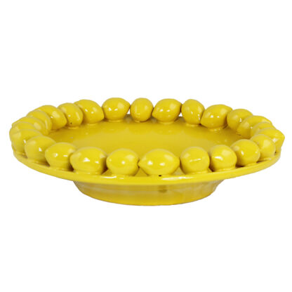 Citron Glaserat Fat, Large - Yellow (4/fpk)