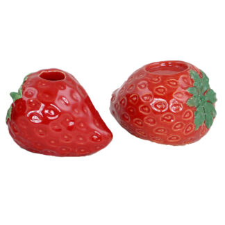 Jordgubb Glaserad Ljusstake, 2 Mix - Red