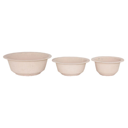 Cilla Zinkskål 3 set, XSmall - Rosa white Wash (12/fpk)