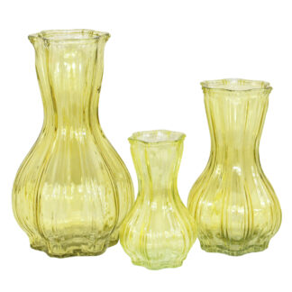 Liljan Glasvas, Medium - Gul (12/fpk)
