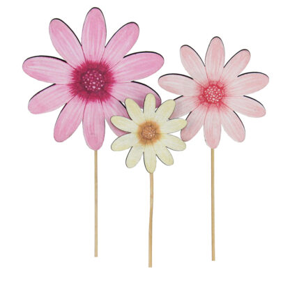 Bobbo Blomsticks, 3 Mix - Rosa, Lila, Gul (48/fpk) - Bild 2