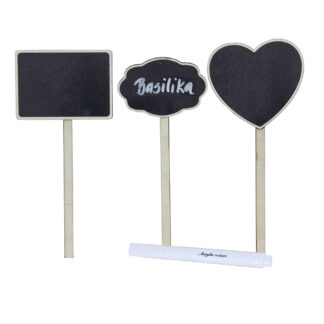 Griffeltavla sticks inkl. Penna, Rektangel - Natur (24/fpk)