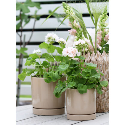 Melker Glaserad Rak Kruka, 2 set -  Beige (12/fpk) - Bild 2