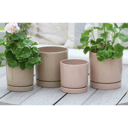 Melker Glaserad Rak Kruka, 2 set -  Beige (12/fpk) - Bild 3