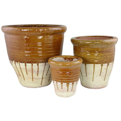 Sture Stora Utekrukor i Terrakotta, 3 set - Brun  (1/fpk)