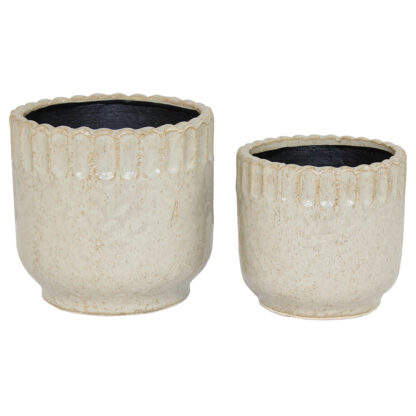 Elsa Kruka i Stengods, 2 set - Beige (8/fpk)