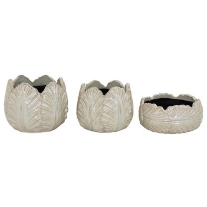 Selma Kruka i Stengods, Medium - Beige (6/fpk)