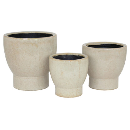 Alma Kruka i Stengods, Medium - Beige (8/fpk)