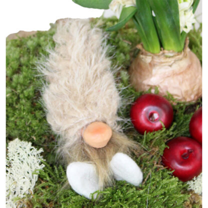 Felix Liggande Tomte Sticks - Faux Fur Luva Beige (48/fp)