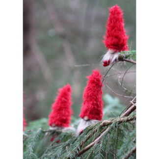 Felix Tomte Clips - Faux Fur Luva Röd (48/fp)