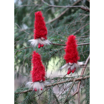 Felix Tomte Clips - Faux Fur Luva Röd (48/fp) - Bild 2