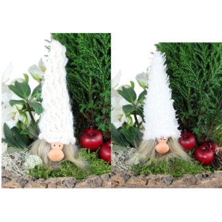 Kent Tomte Sticks, 2 Mix - Stickad Luva Vit och Beige (48/fp)