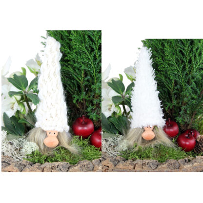 Kent Tomte Sticks, 2 Mix - Stickad Luva Vit och Beige (48/fp)