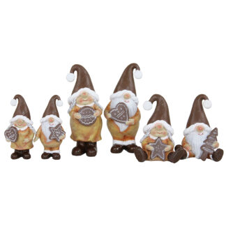 Pepparkaks Tomte, 2 Mix Medium - Brun (24/fp)