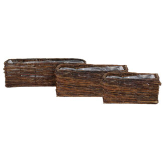 Greve Korg Plastad, Large - Brun (14/fp)
